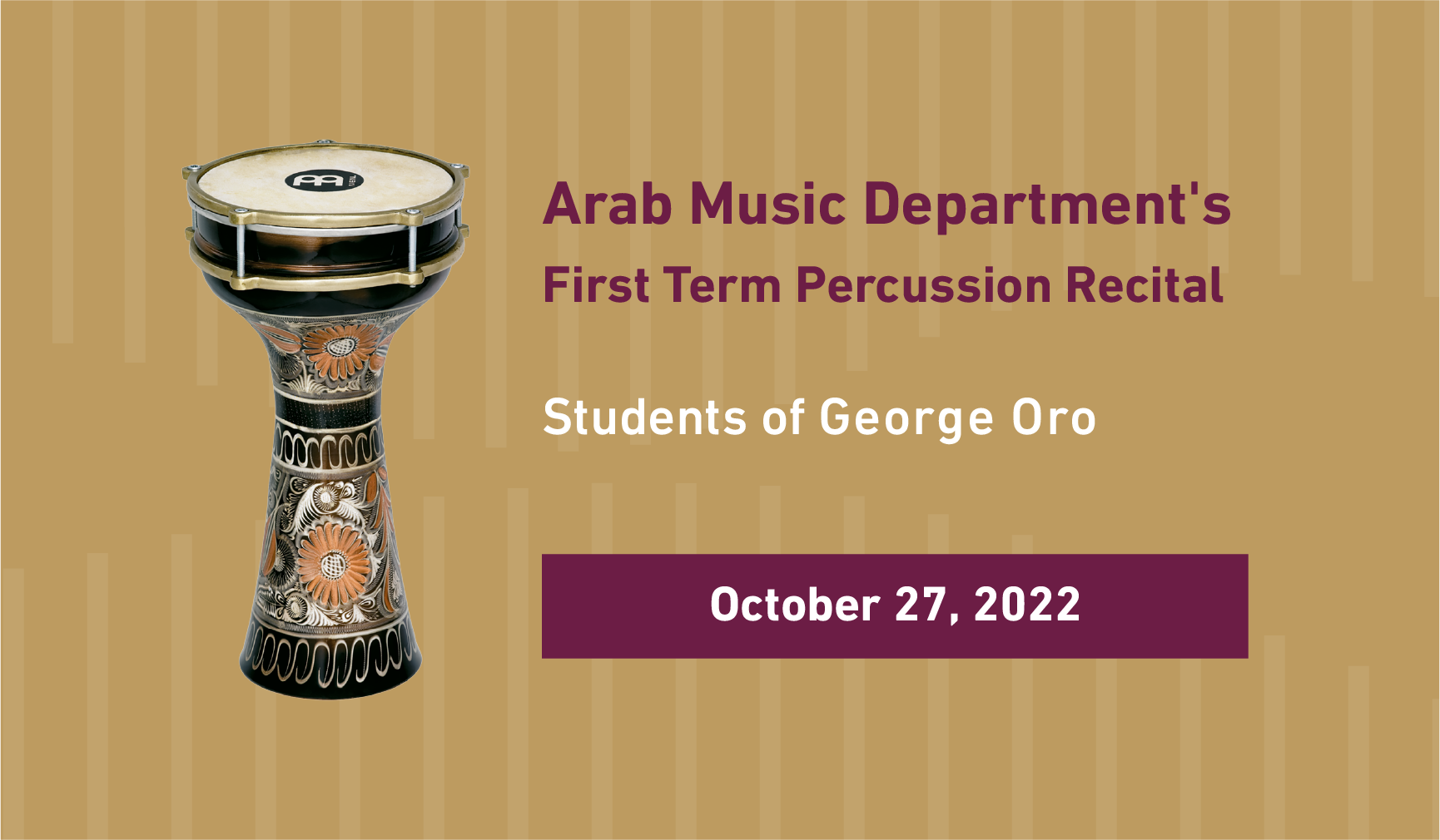 Percussion Recital Banner